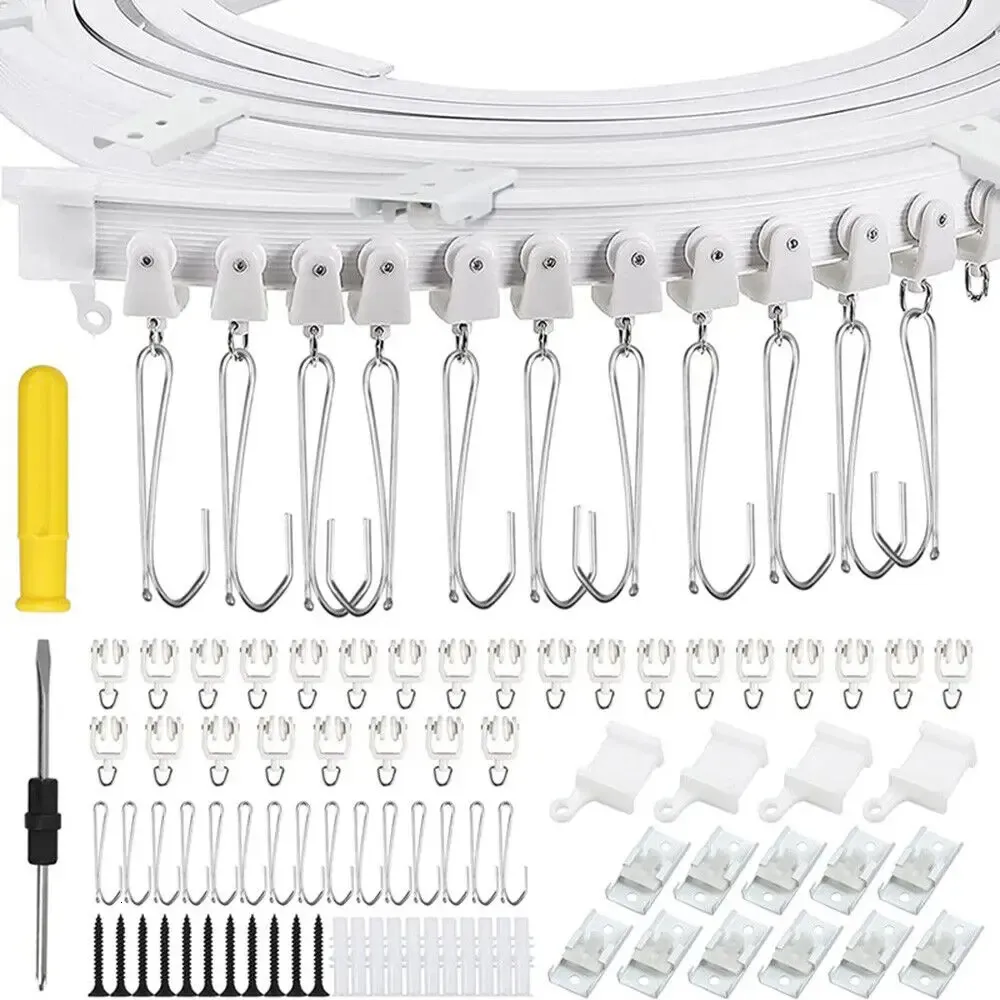 35M Bendable Curtain Track - Flexible Ceiling Mount Rail System ...