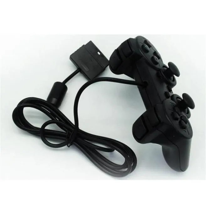JTDD PlayStation 2 Проводной джойстик Джойстики Игровой контроллер для консоли PS2 Геймпад с двойным ударом от DHL2665187