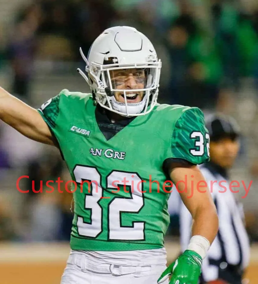 Save Big on Bulk Texans Jerseys North Texas Mean Green Football Jersey 74  Larry Moore Logan Wilson John Davis 19 27 Harold West 21 BK