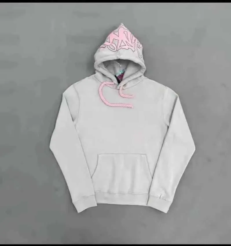 synaworld パーカー　pink&gray central cee Syna World Logo Tracksuit - Grey / Pink