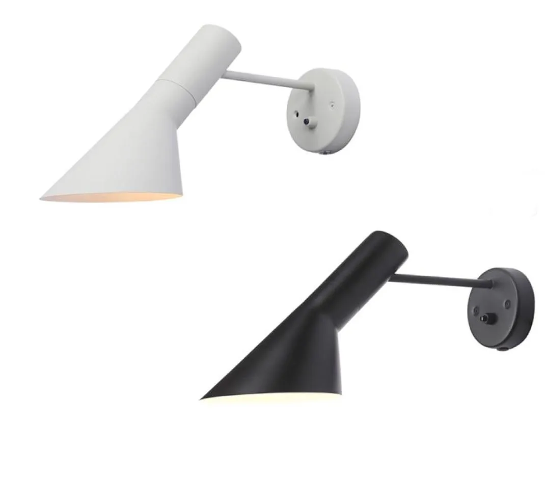 Modern Black White Creative Art Arne Jacobsen ledde vägglampan upp ner Light Fixture Poulsen WA1063376348