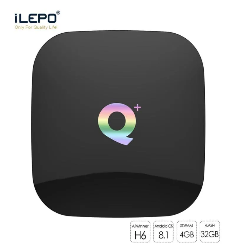 Q Plus Android 81 TV Box H6 Quad Core 4GB 32 GB Support Support WiFi 24G meglio di TX3 X965494198