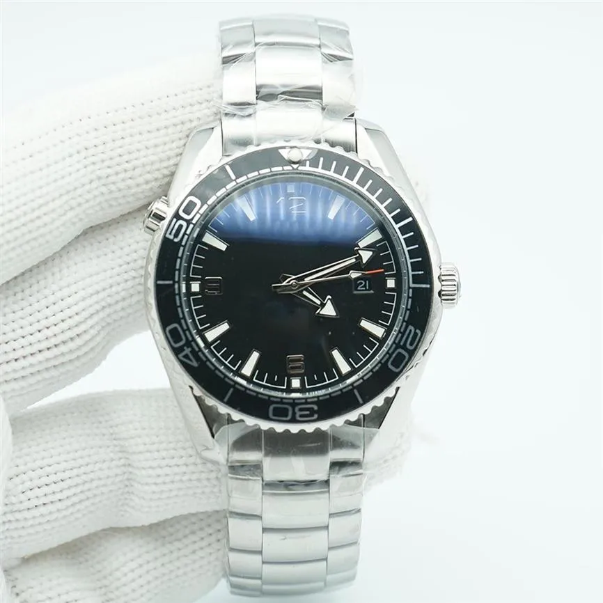 Schwarze Lünette, limitiertes Zifferblatt, 44 mm, automatisches mechanisches Uhrwerk, Ocean Diver, 600 m, Edelstahl, Sport-Meer-Herrenuhren2220