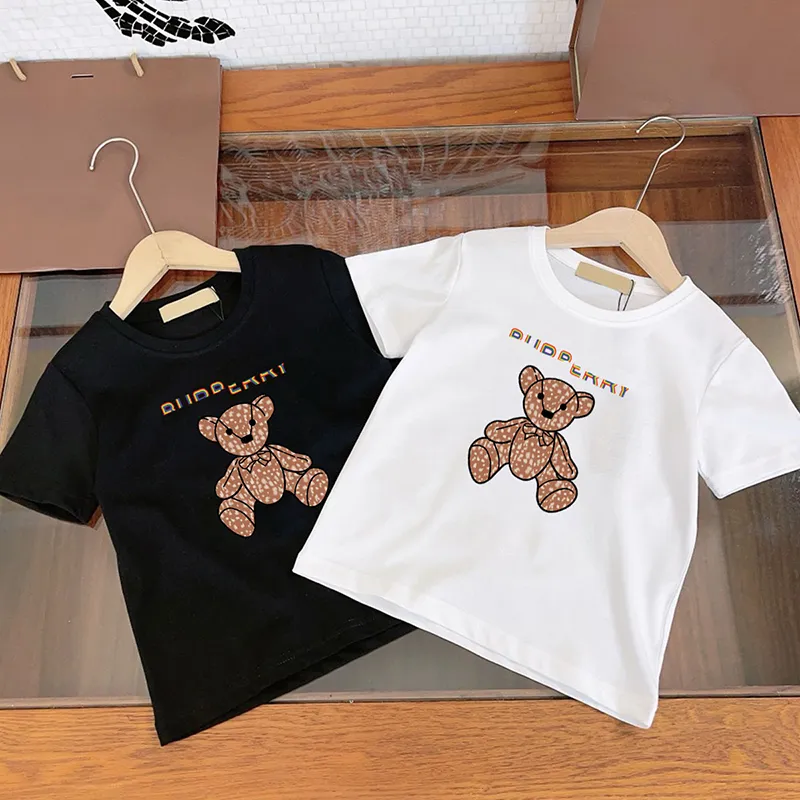 Designer crianças roupas bebê menino menina camiseta casual camisetas de algodão cervejas camisetas moda manga curta camisetas crianças roupas de verão b marca tshirt cyd23122802