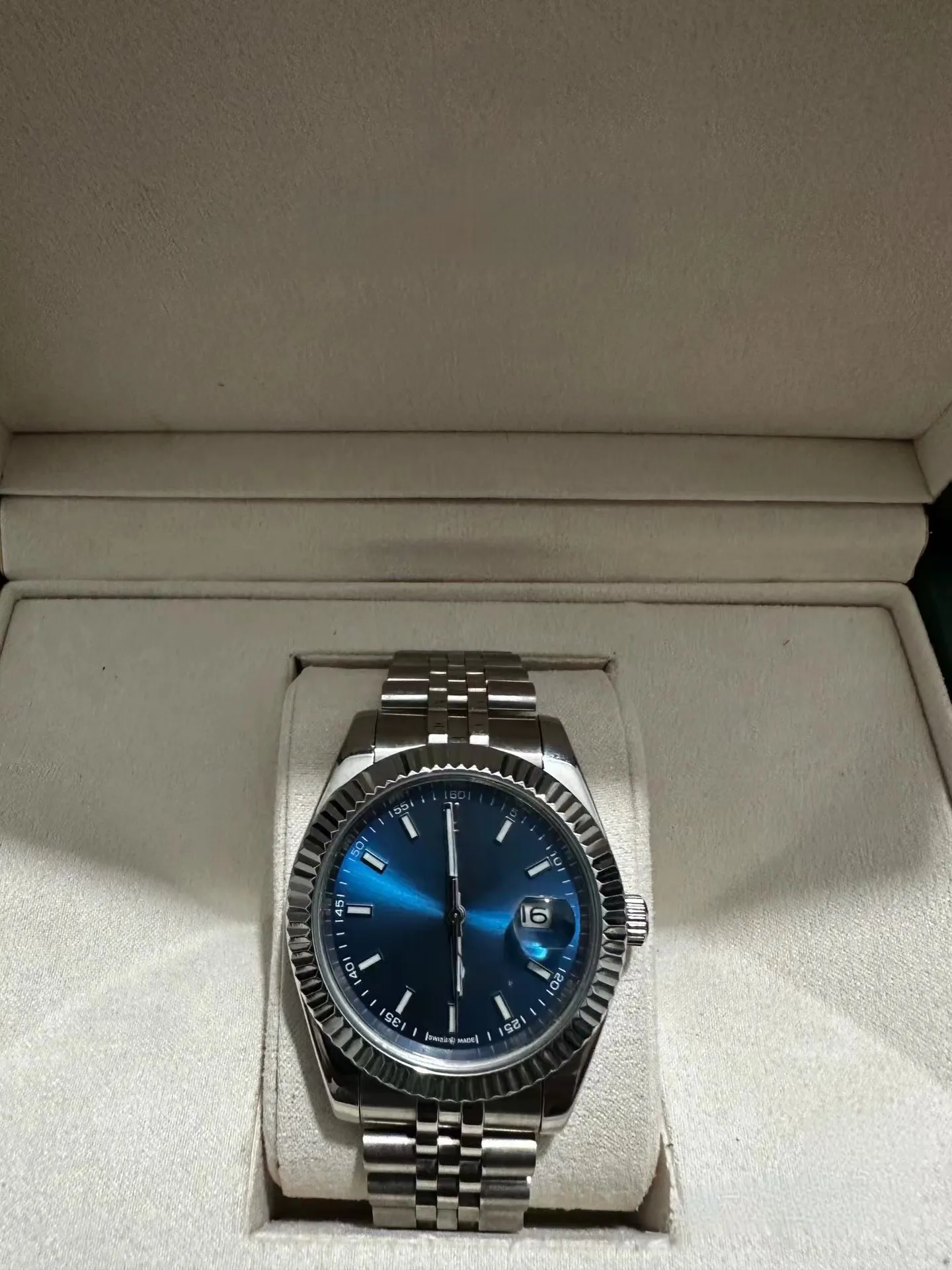 Z oryginalnym pudełkiem wysokiej jakości luksusowa najwyższej jakości zegarek 41 mm Prezydent DataJust 116334 Sapphire Glass Asia 904L Mocowanie mechaniczne automatyczne męskie zegarki 56