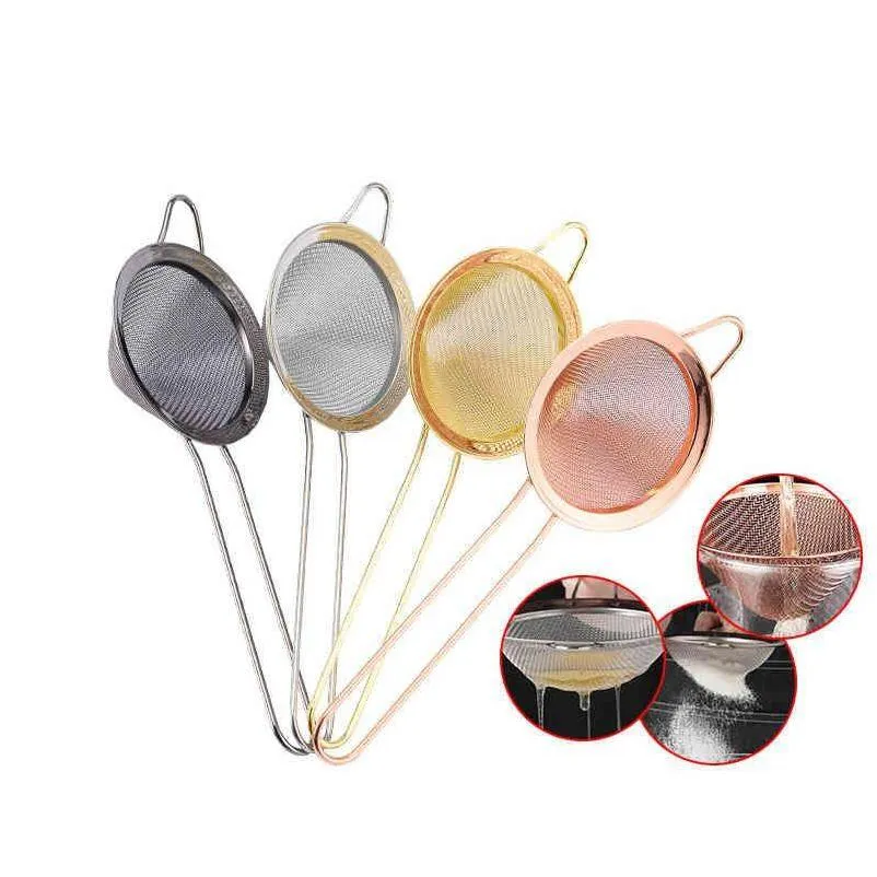 Other Bar Products Bar Products High Quality Tra-Fine Twill Mesh Stainless Steel Tapered Cocktail Filter Sn Drain Pasta Tea Kitchen Ac Dhr1L