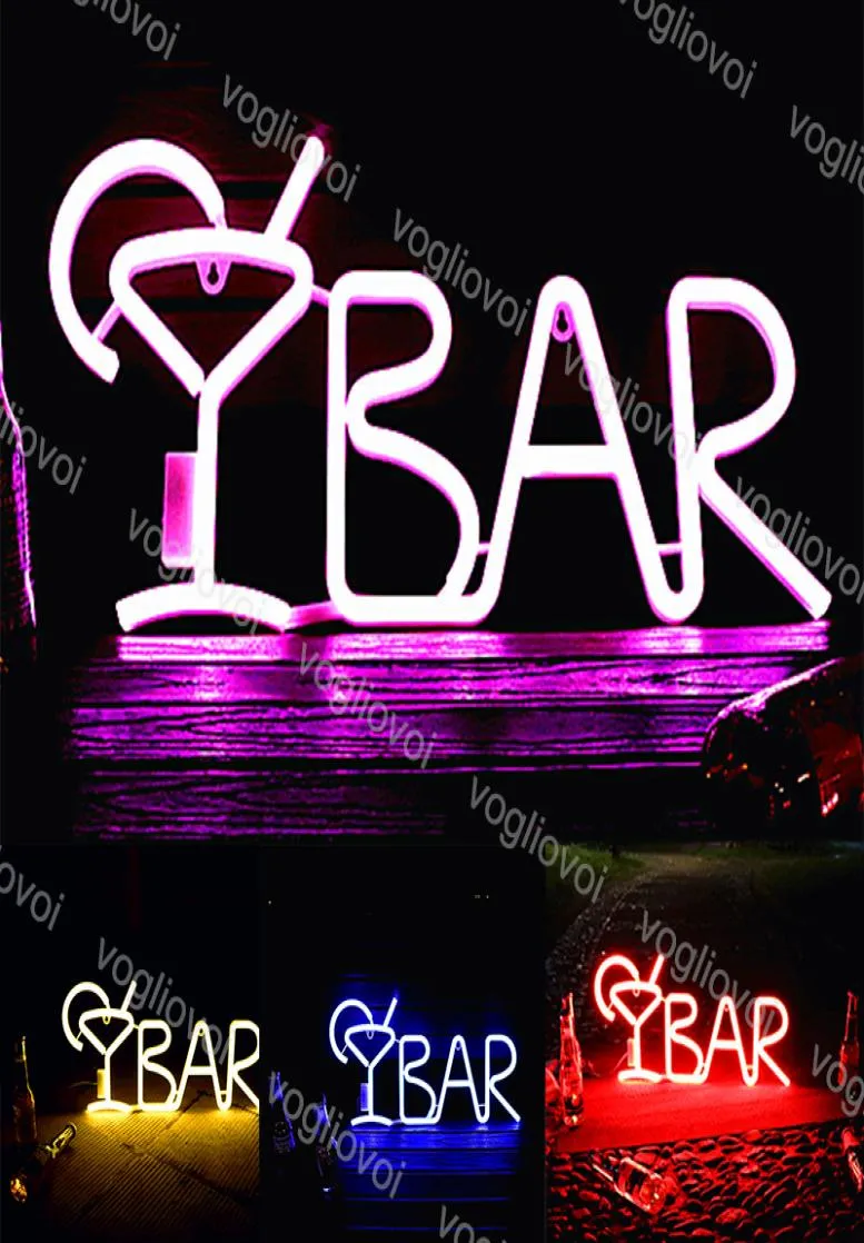 LED Neon Sign String Light 8 Model Letter Shape Bar Wall Hanging 3D Holiday Lighting With Controller For Family Party Bedroom Deco3745759