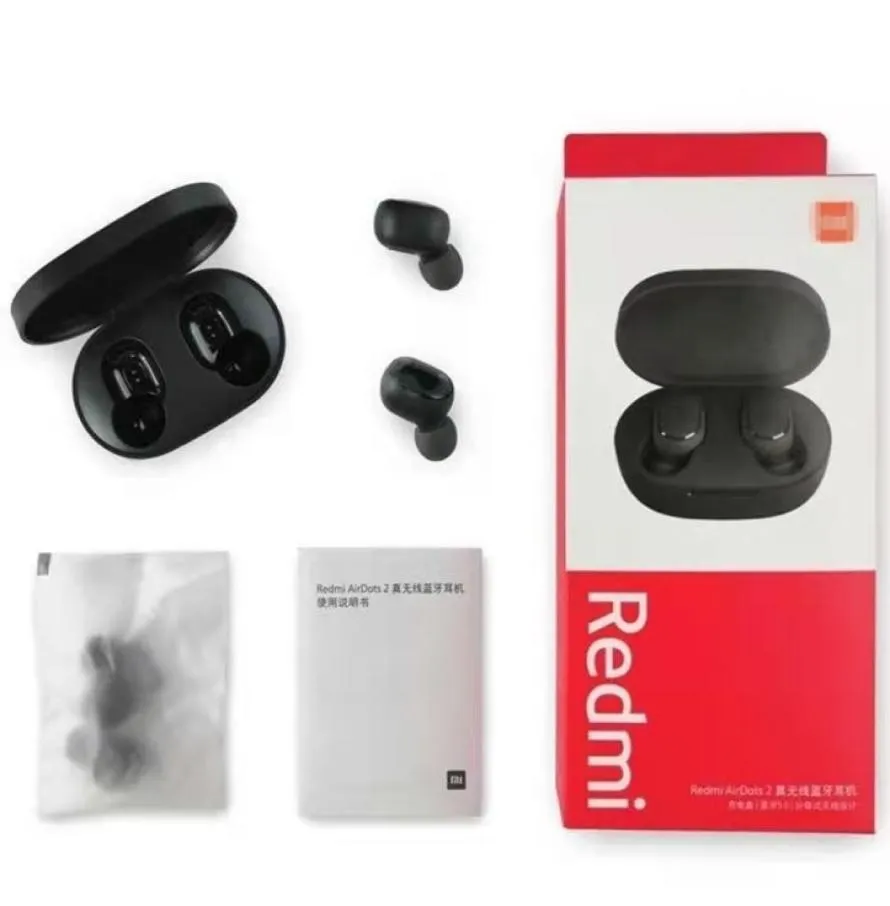 Écouteurs pour téléphone portable Ture écouteurs sans fil intra-auriculaires Redmi AirDots 2 Bluetooth 50 Mi stéréo bass7489574