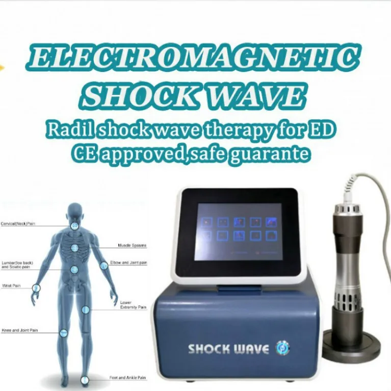 Bantmaskin Salacoustic Shock Wave Zimmer Shockwave Therapy Machine Funktionsmärta Borttagning för erektil dysfunktion ED -terapi