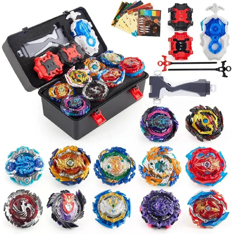 Beyblades Burst Contling Er Grip Toy Blade Set Game Storage Box 12 Gyros 3 Eers Great Birthday Gift for 231228