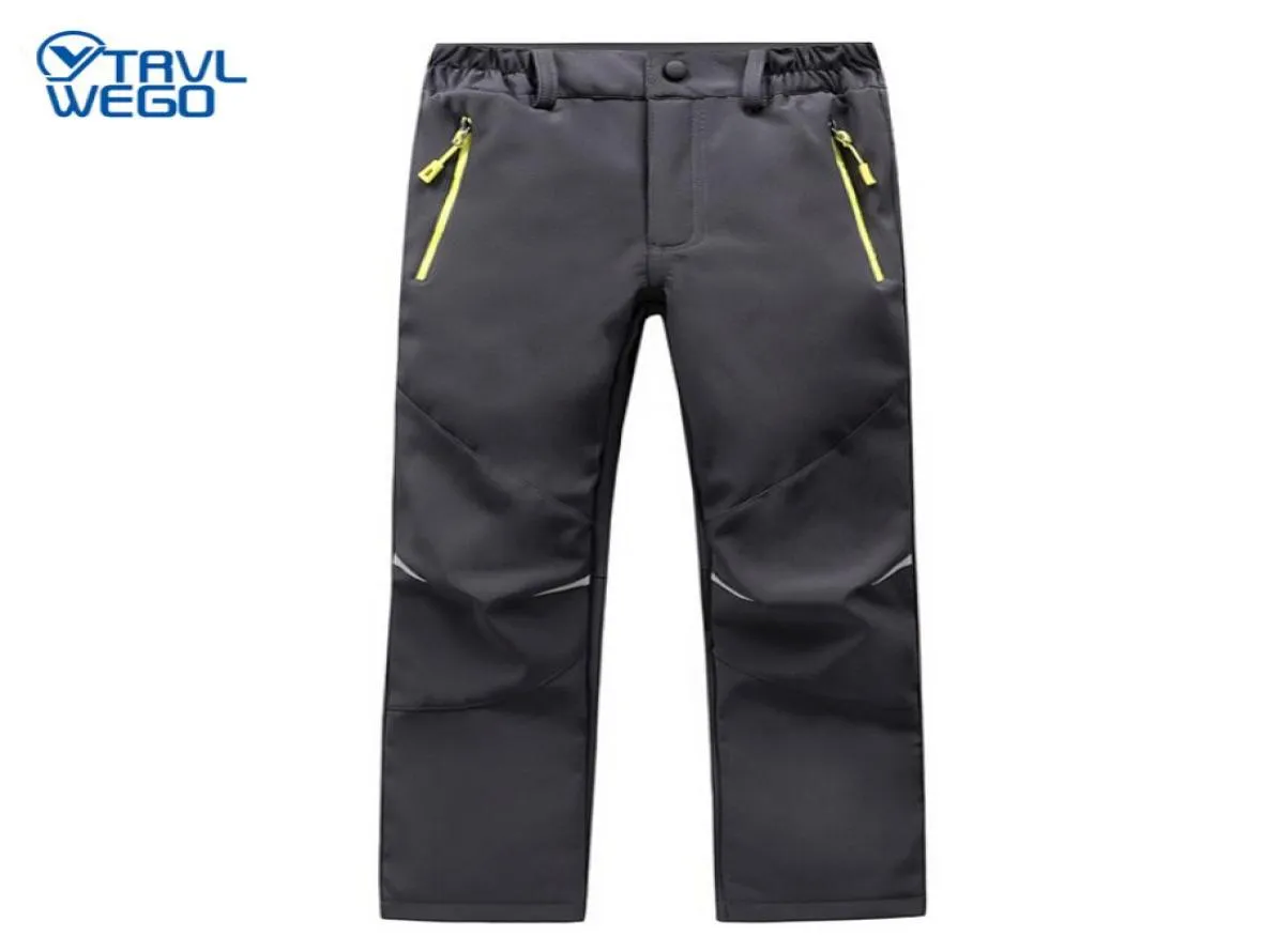 Pantaloni da sci trvlwego escursioni da campeggio sport inverno ragazzo notturno bagliore impermeabile pantaloni nevi spessi soft guscio bambini9728723