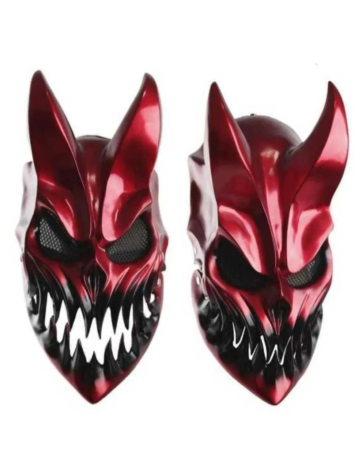 Хэллоуинская резня, чтобы победить, маска Deathmetal Kid of Darkness Demolisher Shikolai Demon Masks Brutal Deathcore, реквизит для косплея G09109570211