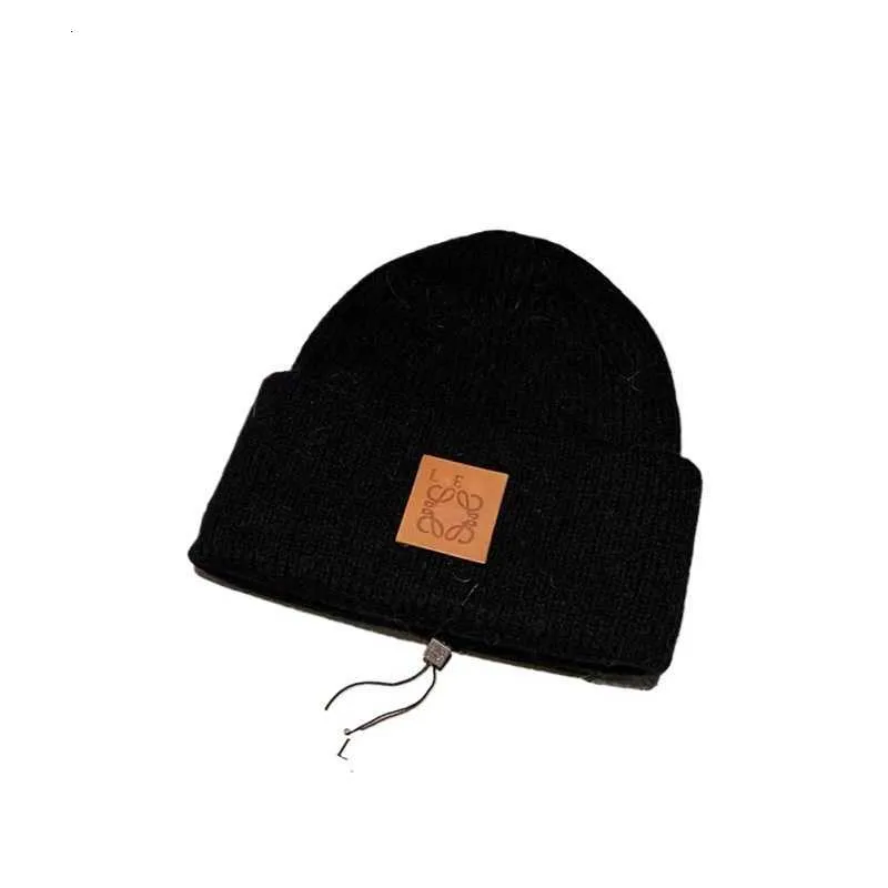 Beanieskull Caps Beanieskull Caps Designer Beanie Luxo de inverno malha Loewweee Chapéu quente Proteção da orelha quente moda moderna chapéu ao ar livre temperamento clássico sólido col