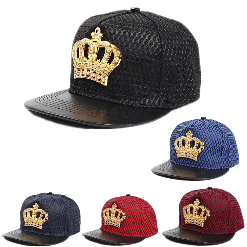 Chapeaux de designer Hip Hop Snapbacks Caps couronne Caps à bords plats pour adultes Men de femme Visor Soleil d'été Strapback réglable