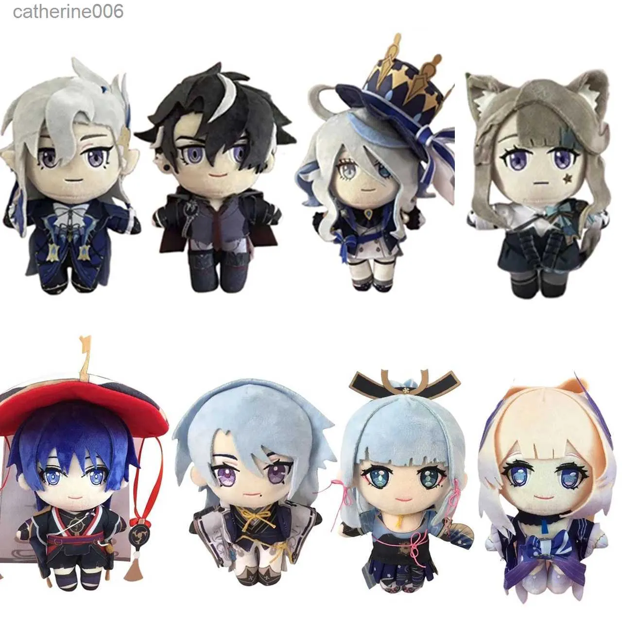 Stuffed Plush Animals Game Impact Plush Scaramouche Lyney Furina Shikanoin Heizou Kamisato Ayato Yae Miko Shenhe Raiden Soft Doll GiftsL231228