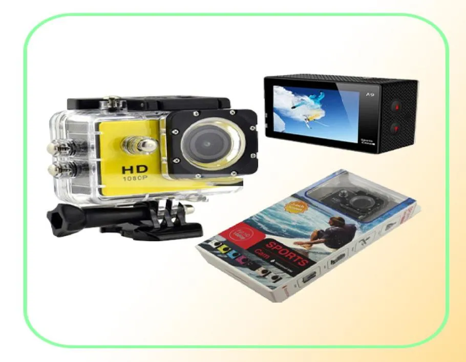 가장 저렴한 판매 SJ4000 A9 풀 HD 1080p 카메라 12MP 30M 방수 스포츠 액션 카메라 DV 자동차 DVR3770430