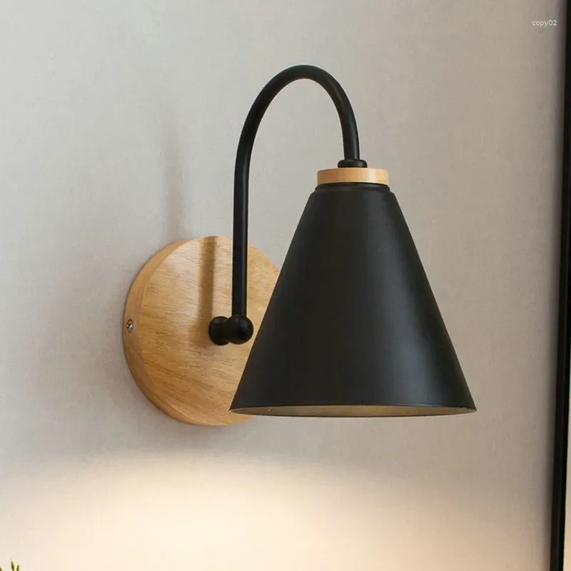 Wandlamp Houten Verlichting Nachtkastje Slaapkamer Licht Schans Voor Keuken Restaurant Moderne Scandinavische Schansen