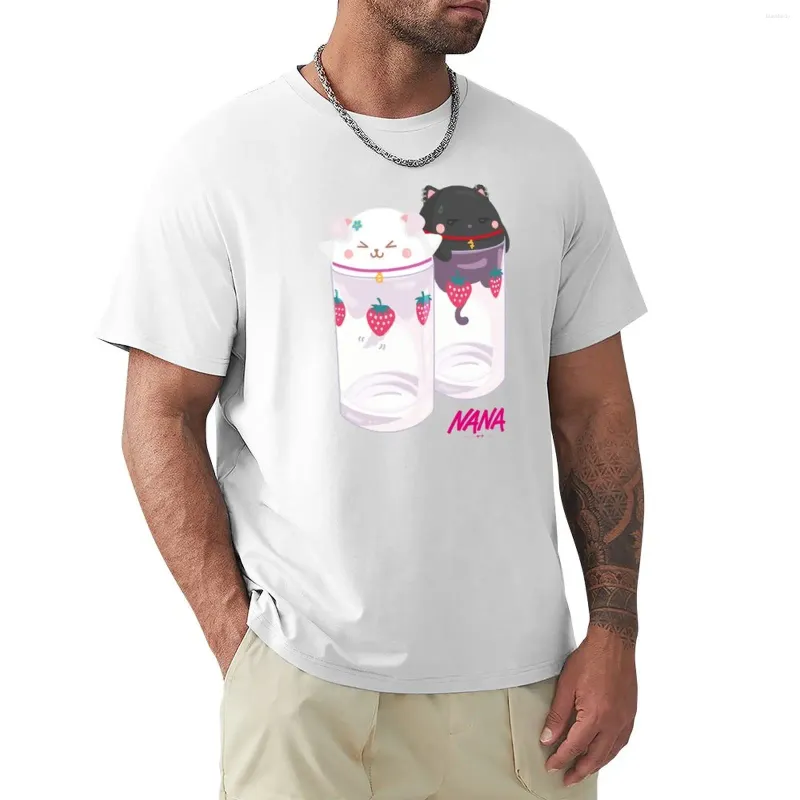 Men's Polos Nana & Hachi - Strawberry Glasses T-Shirt Graphic T Shirt Plus Size Tops Mens Clothing