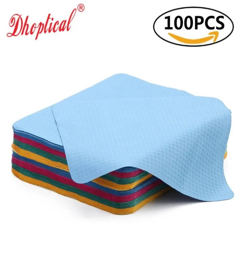 100 stuks microfiber lensdoek brillen digitale telefoon schermdoek 15cm18cm welkom print logo door dhoptical2501218