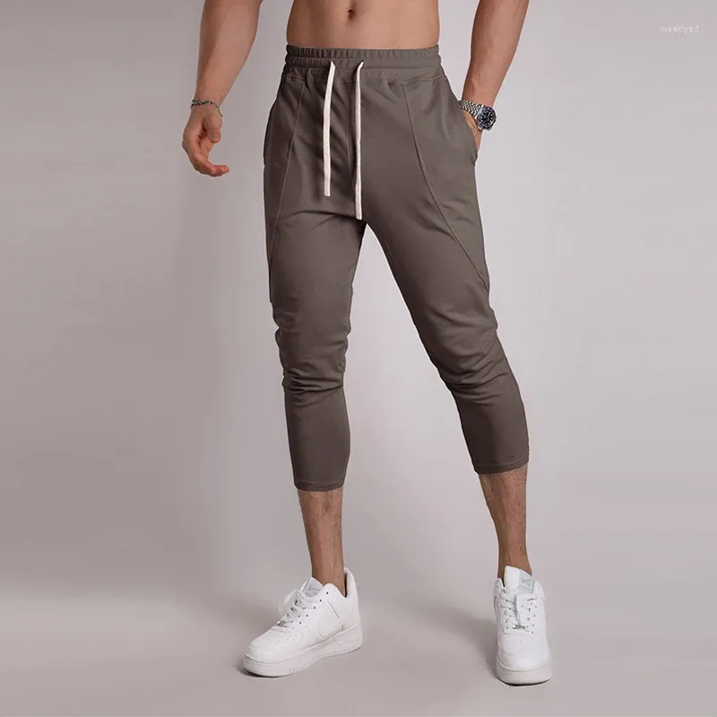 Pantaloni da uomo Pantaloni casual da uomo Pantaloni corti elastici Sport Jogger Quick Dry Palestra Corsa Pantaloni sportivi Tasca Fitness Jogging Streetwear