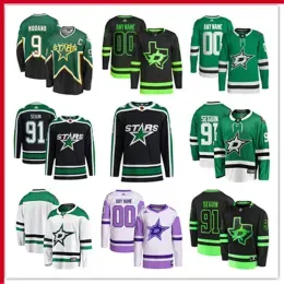 Dallas Custom Stars Hockey Jerseys 29 Jake Oettinger 16 Joe Pavelski 21 Jason Robertson 20 Ryan Suter 41 Scott Wedgewood Joel Hanley Alexand