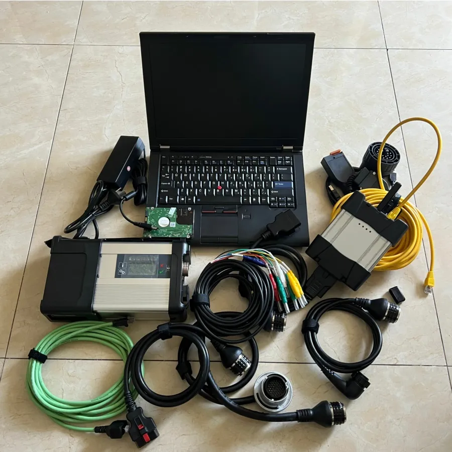 2in1 MB Star C5 SD Connect dla BMW ICOM Next Diagnose Tool HDD 1TB Laptop T410 i5 Notebook 6G Gotowy do użycia