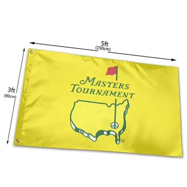 Турнир Masters Tournament Augusta National Golf Flags Banners 3039 x 5039 футов 100D Полиэстер высокий качество с медными Grommets7093826