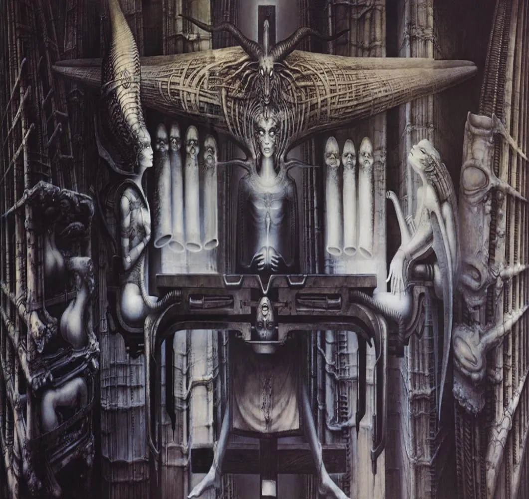 Konst affisch hr giger li ii tyg affisch 40quot x 24quotdecor066991802