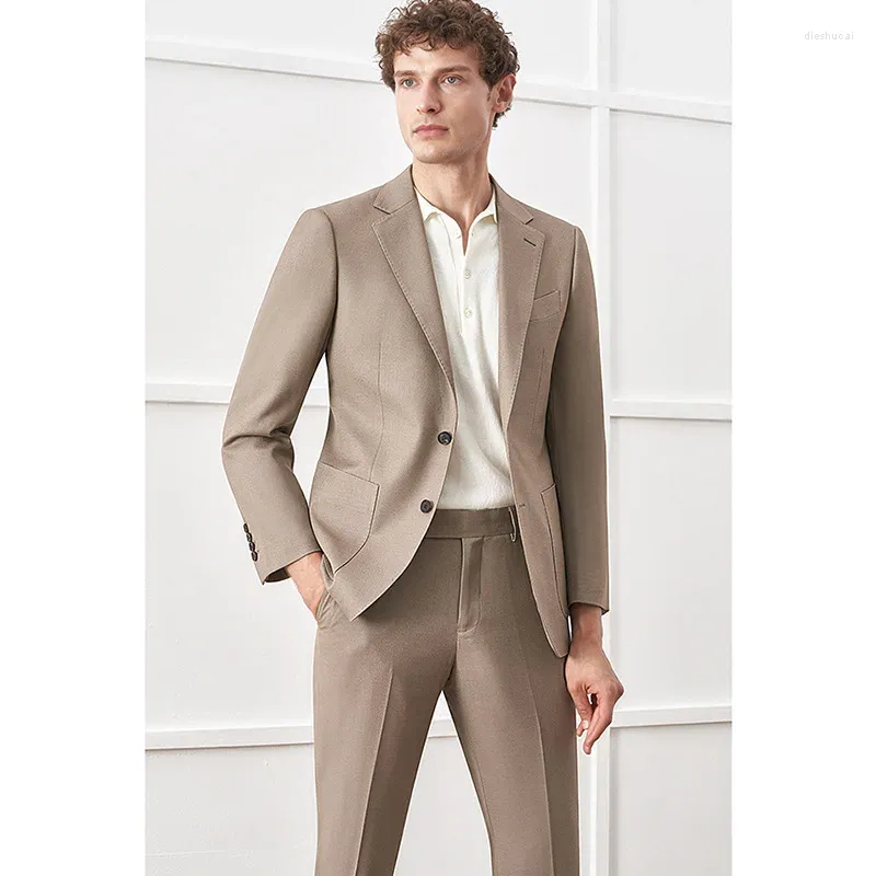 Herrdräkter V1562-Loose Fiting Casual Suit Lämplig för våren och hösten