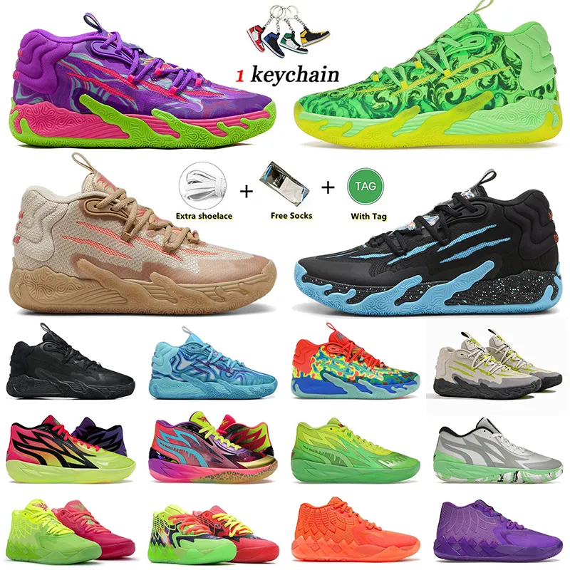 Palla Lamelo Scarpe da basket Melo MB.03 Sneakers Designer Signature Shoe Toxic FOREVER RARE Blue Hive Rick e Morty Chino Hills Uomo Donna Lemelo MB.02 mb 3 Scarpe da ginnastica