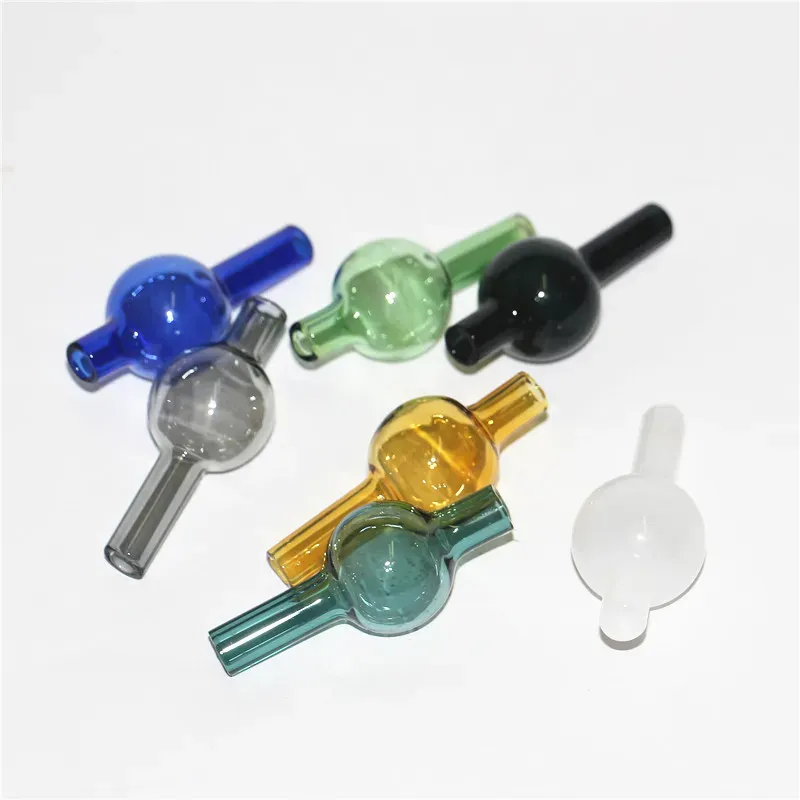 Rauchen 25 mm XL abgeschrägte Kante Quarz Banger Cyclone Carb Cap 4 mm klarer Bodeneimer für sandgestrahltes LL