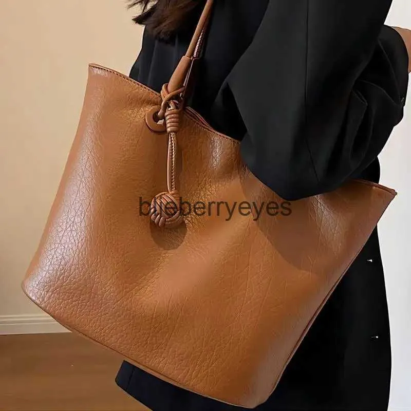 Shoulder Bags Fashion Lage Capacity Tote Bag Women High Quality PU Leather Female Luxury Comting Simple Ladies Handbagsblieberryeyes