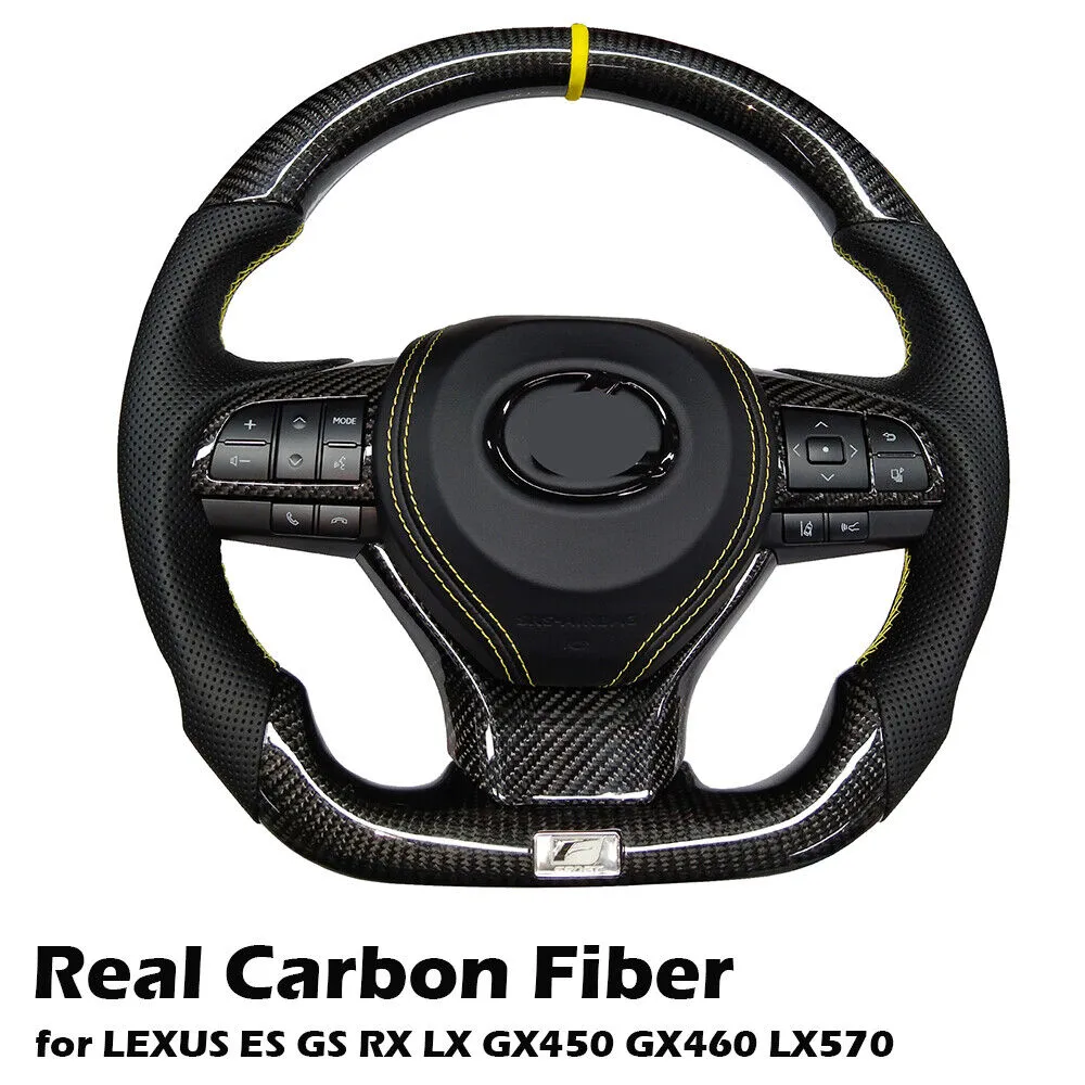100% Real Carbon Fiber Steering Wheel for LEXUS ES GS RX LX GX450 GX460 LX570