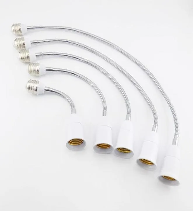 18 28 38 48 58CM E27 Flexibel LED -glödlampa Basomvandlare E27 till E27 Socket Plug -förlängningssladdar Lamphållare Adapter4543507