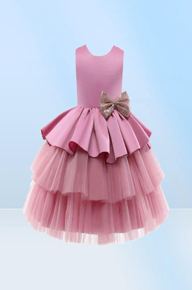 Новорожденная девочка 1 год 1 -й день рождения платье для детских девушек платья для бального платья
