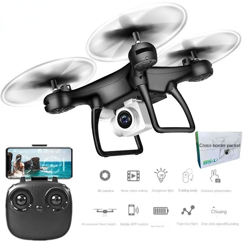 8S Spirit resistência longa altura fixa quadcopter 4k HD fotografia aérea Drone Remote Control Aircraft Toy