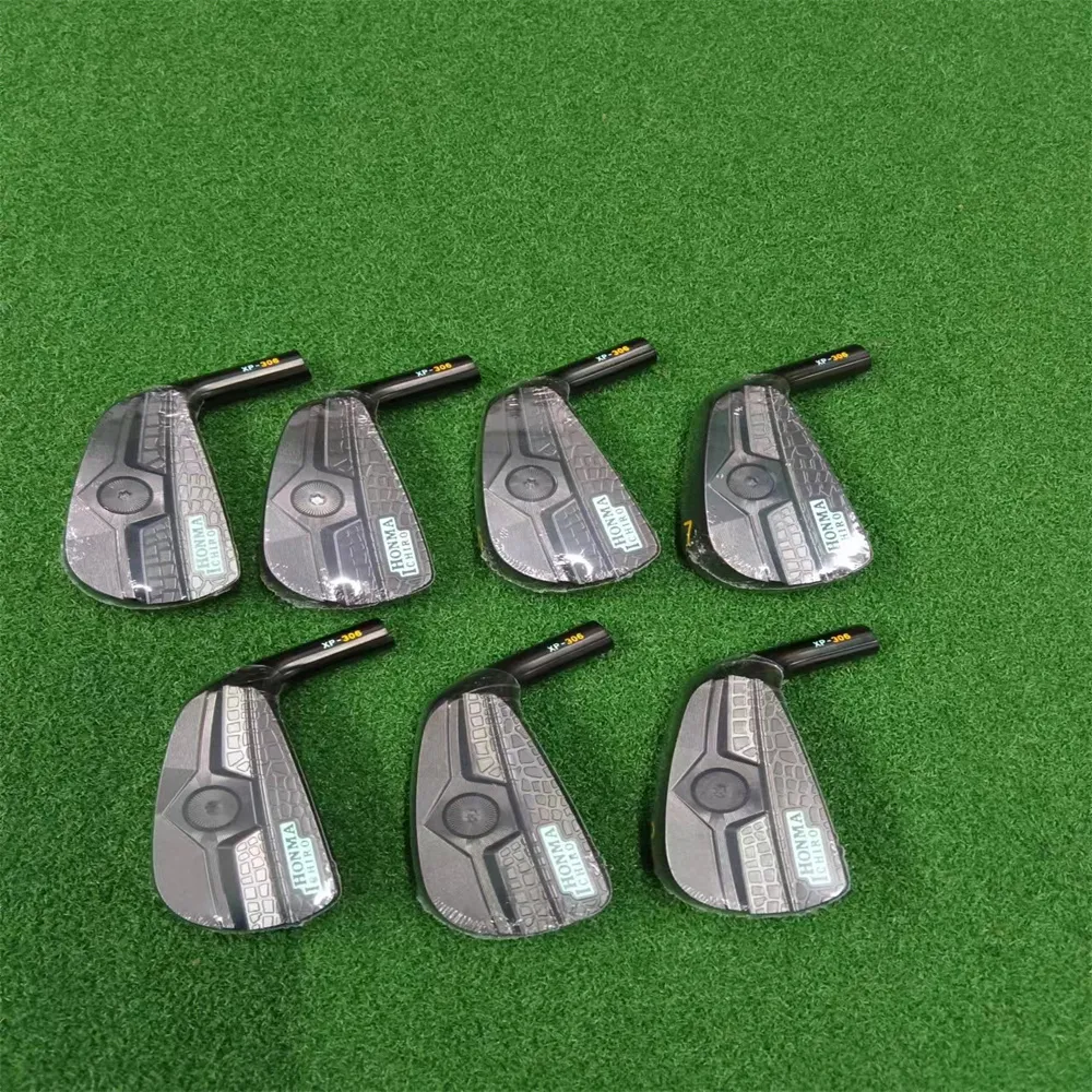 New Golf Irons Ichiro Honma Hollow Black Blue Golf Irons Golden 7pcs 456789psteel 또는 Graphite Golfclubs