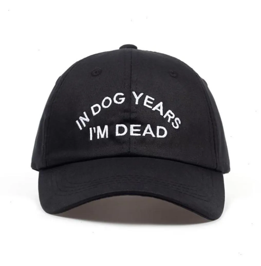 Nos anos de cães, im morto Baseball Cap bordado de papai 100 chavões de algodão Snapback unissex moda ajustável3565428