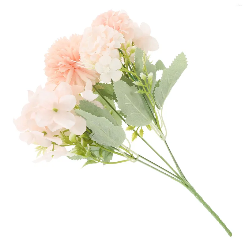 Fiori decorativi 1 pacchetto di bouquet da sposa per la sposa Rose artificiali Fiore Bouquet da sposa Ornamento