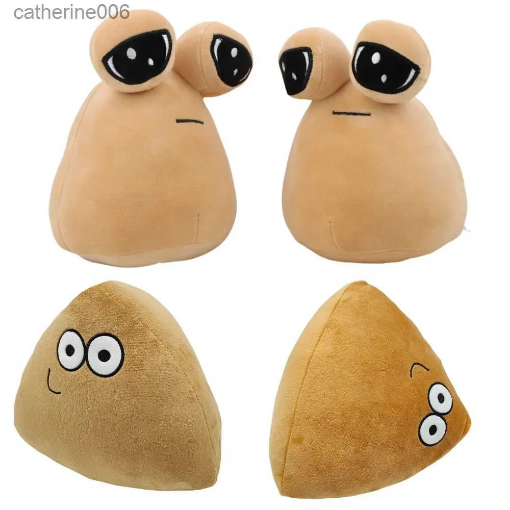 Gevulde pluche dieren Hot Game My Pet Alien Pou knuffel Furdiburb Emotion Alien Plushie knuffeldier Pou pop 22cmL231228