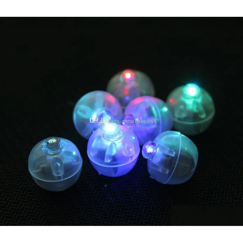 Juguetes LED Colorf Redondo LED RGB Flash Ball Lámparas Globo Luces