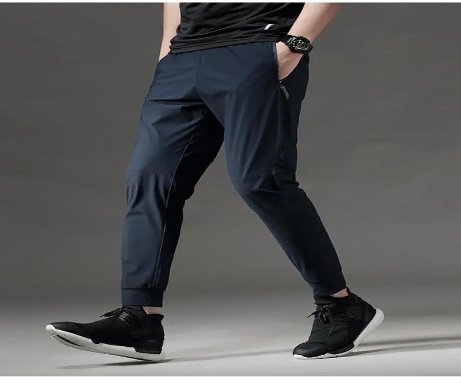 Pantalones de chándal finos de entrenamiento, pantalones de chándal cómodos de secado rápido para hombre, pantalones largos para correr, pantalones deportivos para gimnasio, pantalones deportivos con cremallera pocket3908617