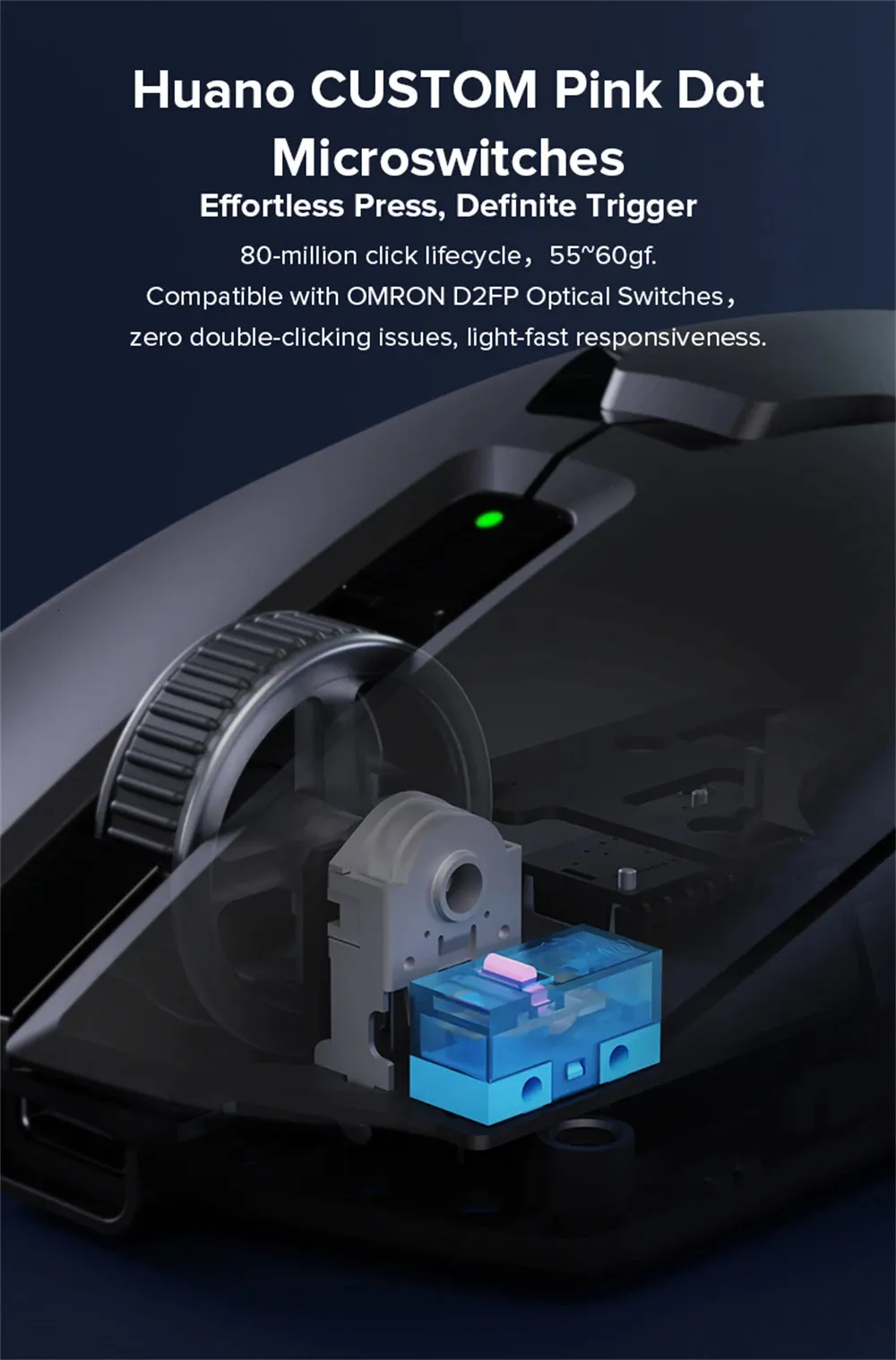 Ultra Lightweight 49g Wireless Gaming Mouse: High-Precision 26000DPI ...