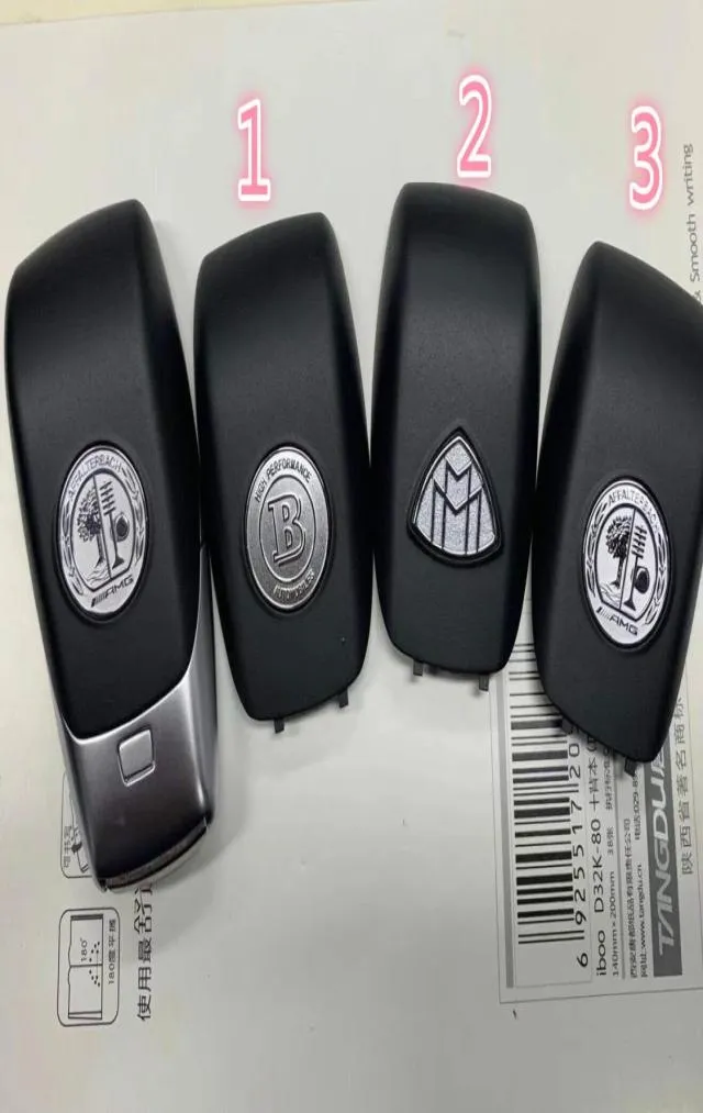 Metal AMG Badge Key Cover för Mercedes Cesglcgle Smart Keys A21376604006480531