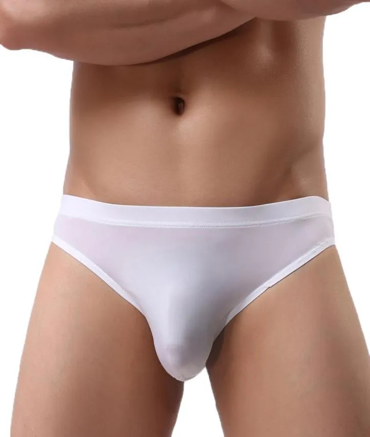 Underpants 3XL Mens Briefs Jockstrap Ice Silk Ultrathin Underwear Lingerie Seamless Panties Cueca Breathable Thongs Tanga Slip2800538