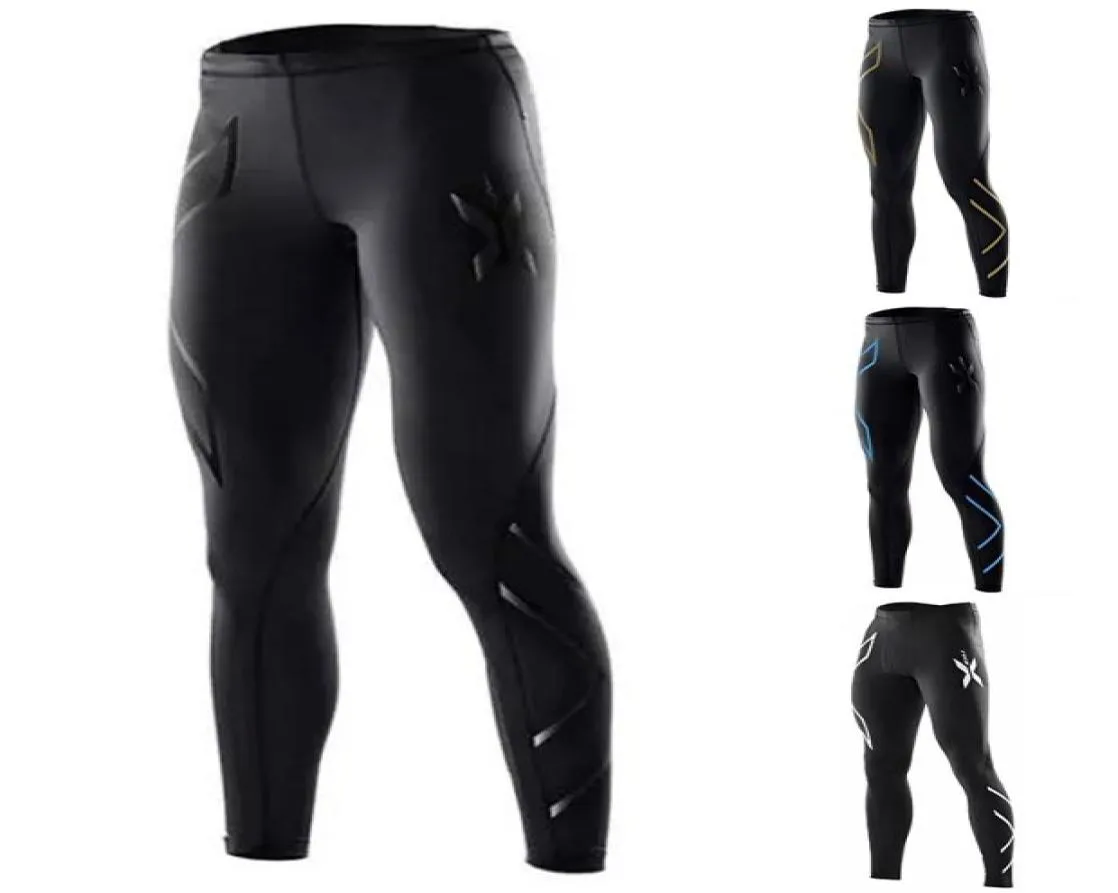 Rajstopy fitness kompresyjne Męskie spodnie Supermerelastyczne spodnie oddychające spodnie 2873528