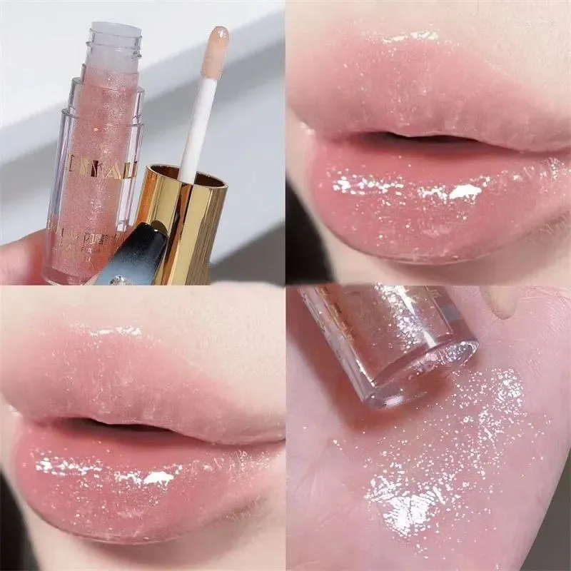 Lip Gloss 5 Colors Waterproof Diamond Shimmer Glitter Sparkling Liquid Lipstick Pearl Sexy Make Up