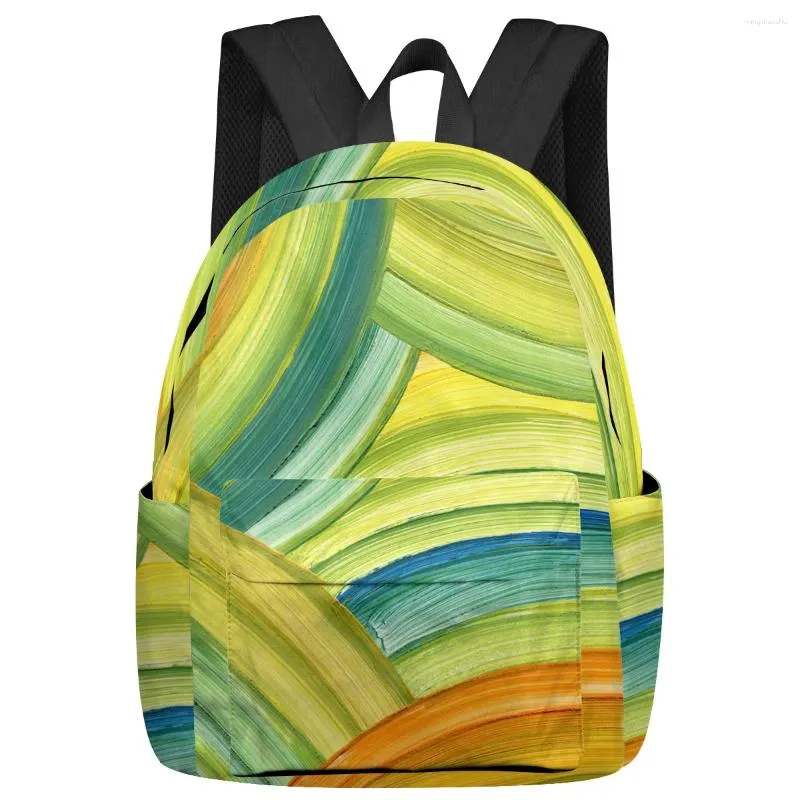 Rucksack, Acrylmalerei, bunt, große Kapazität, Büchertasche, Reiserucksäcke, Schultasche für Teenager, Frauen, Laptop-Taschen, Rucksack