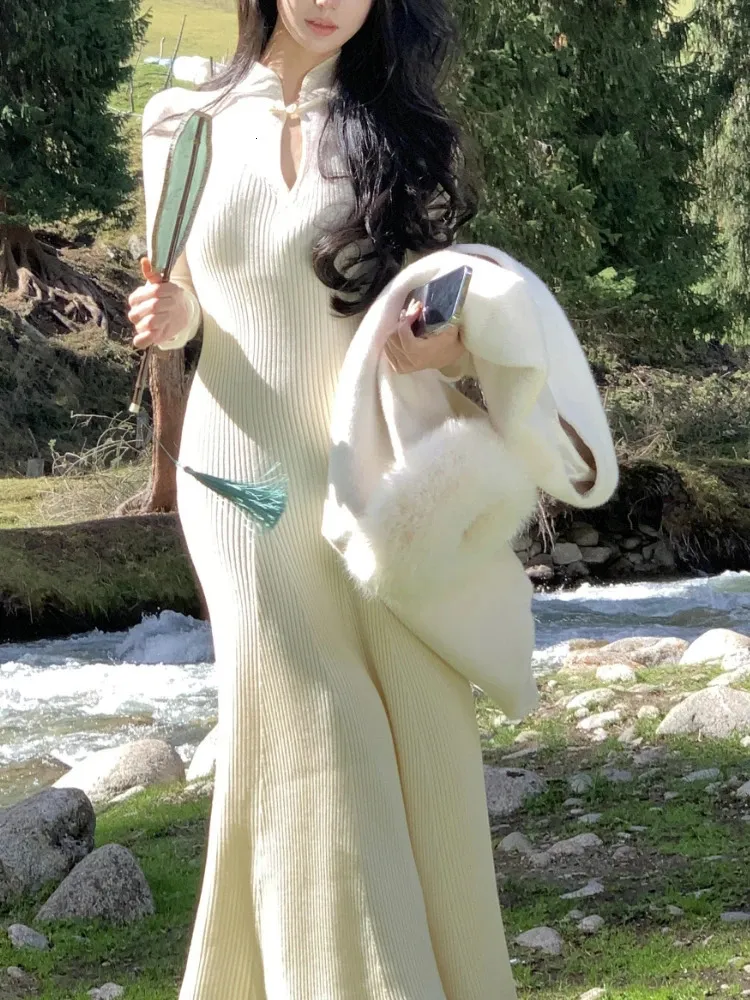 green emerald velvet dress Amulet Square Neck Dress Spring Autumn Winter Korean Fashion Teens 20s