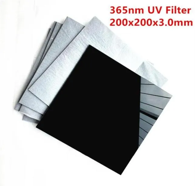 200x200x3 0mm ZWB2 UG1 UV Geçiş Filtre Camı 365NM Işık Kaynağı Flashlight309S190K5060675